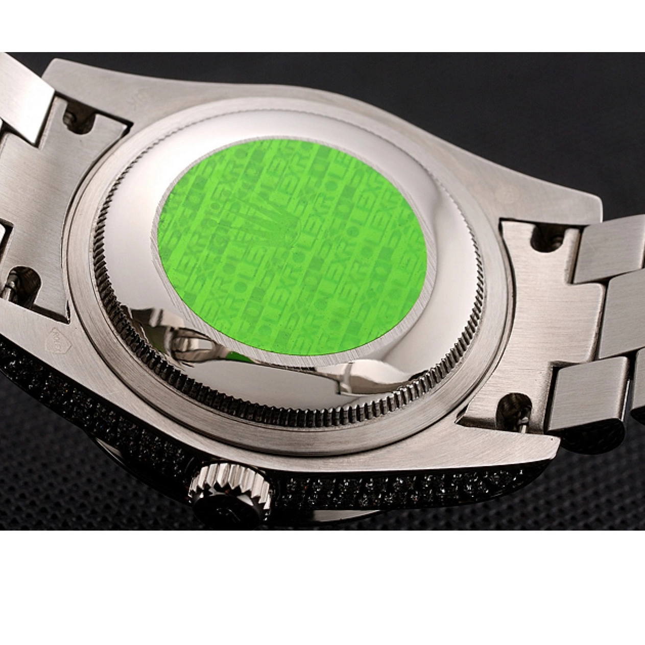 AAA Replica Watches Diamond Diamond Case Rolex Bracelet Diamond Dial Swiss Day-Date 1453950 Pave 0711
